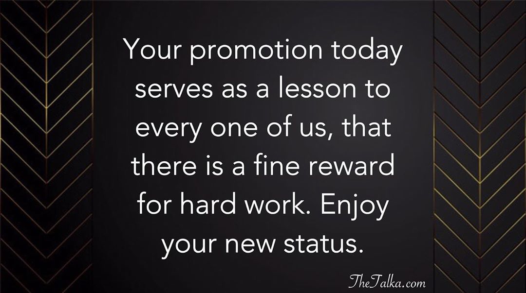 Congratulations on Promotion Wishes