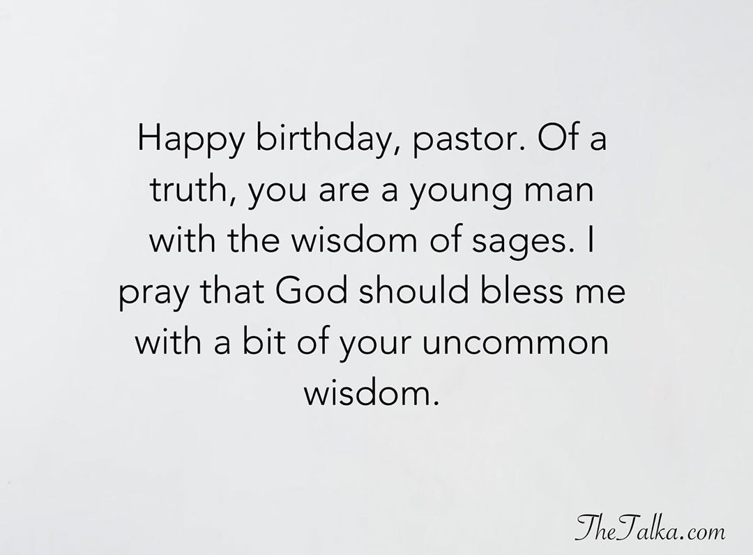 funny Birthday Wishes For Your Pastor
