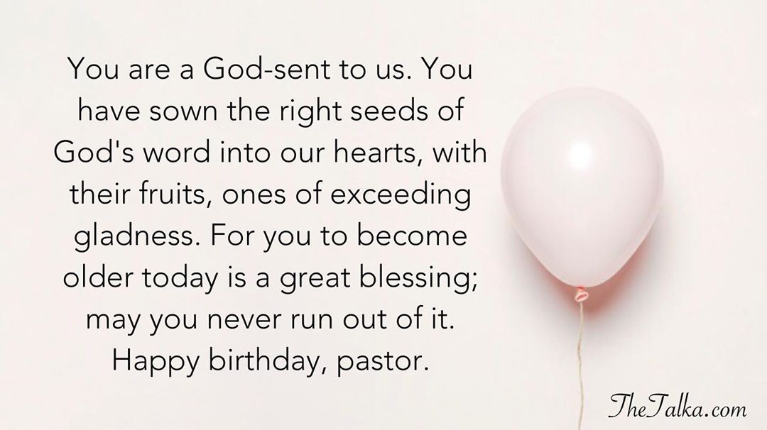 Birthday Wishes For Your Pastor