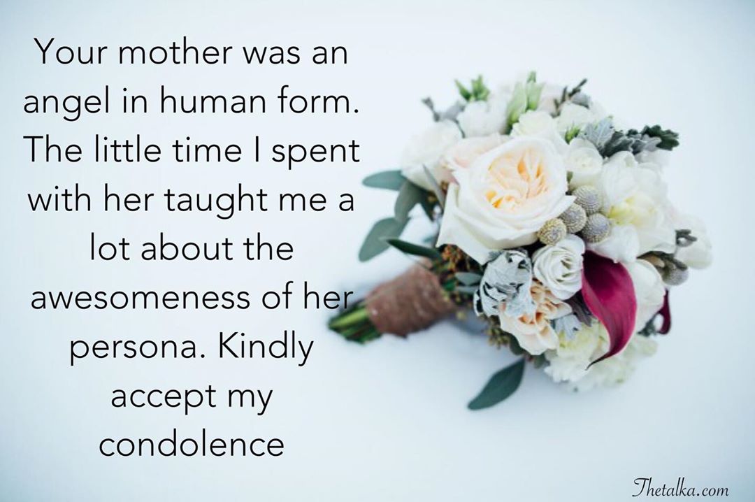 Short Condolence Messages On Death Of Mother