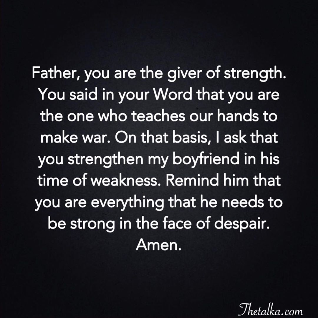 prayer for boyfriend