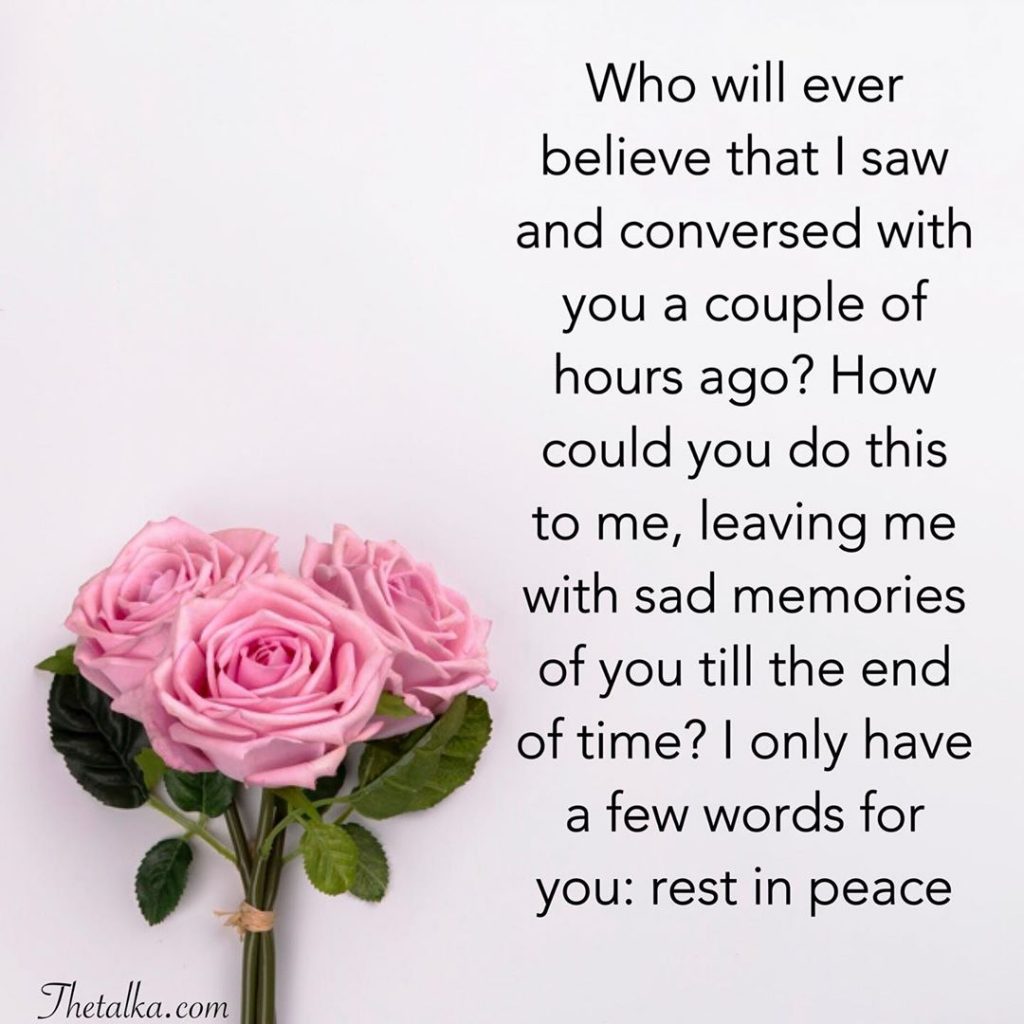 Short And Long Rest In Peace Messages