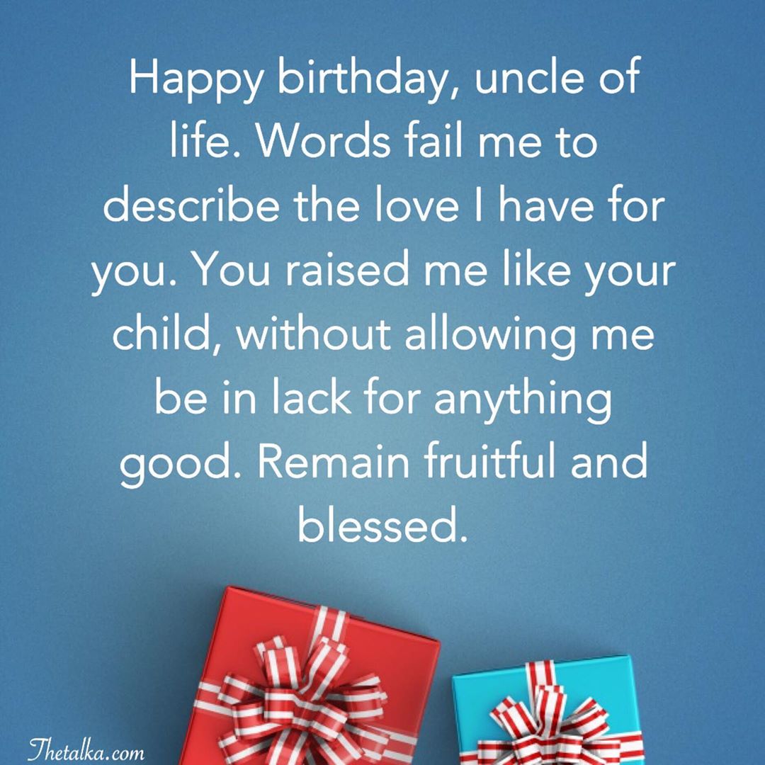 Inspirational Birthday Wishes For Uncle